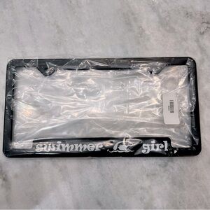 Swimmer Girl License Plate Frame